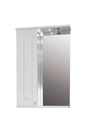 Зеркало-шкаф для ванной 'НАТАЛИЯ 50' левое с подсветкой