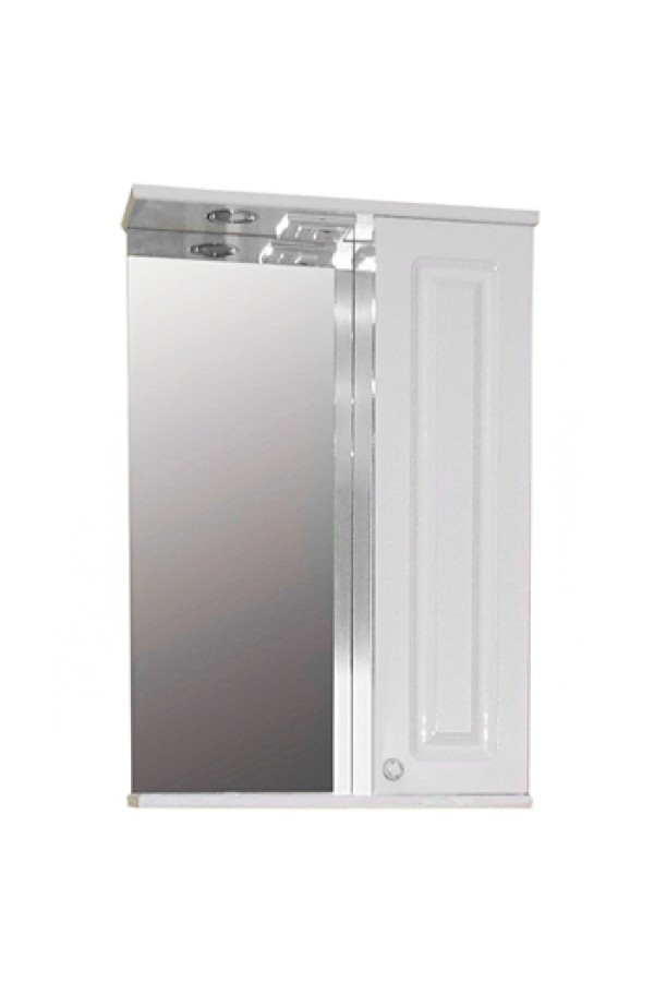 Зеркало-шкаф для ванной 'НАТАЛИЯ 50'правое с подсветкой