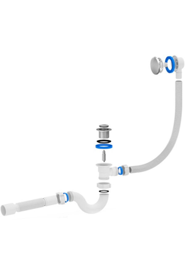 Сифон для ванны лик-клак АНИ ЕС155S 1-1/2 дюйма x40/50