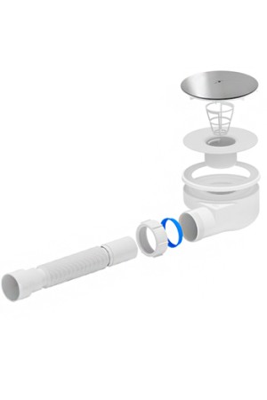 Сифон для душевого поддона АНИ Е355 С 1-1/2 дюйма х90 (h53)