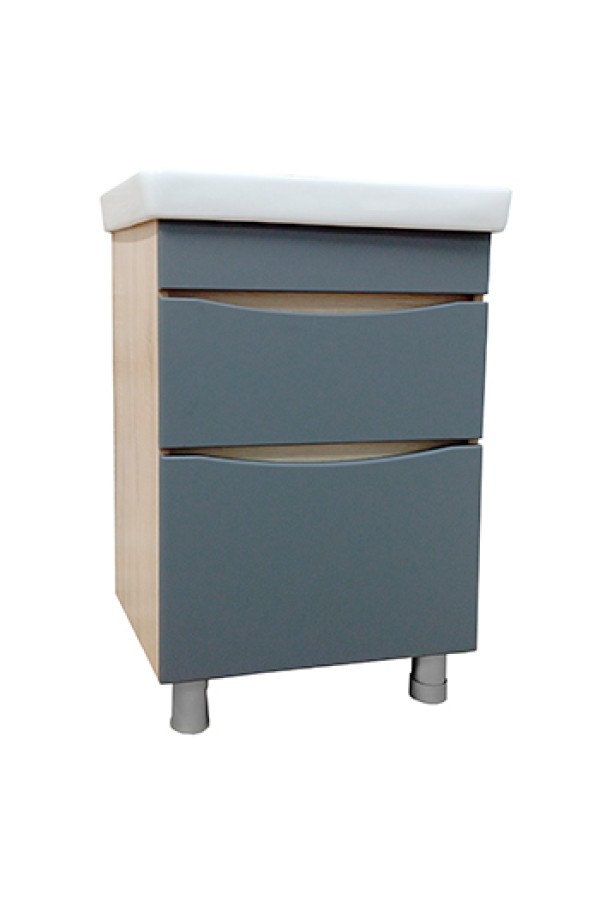 Тумба под раковину 'ЖЕНЕВА 60'дуб-Сонома/графит (COMO 60)