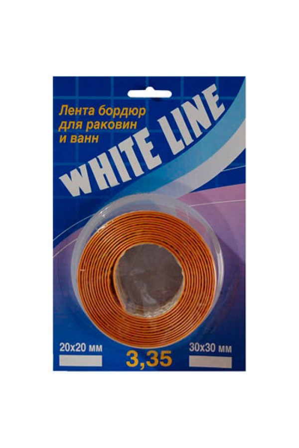 Лента бордюрная для раковин и ванн WHITE LINE 40 мм (20х20) золото