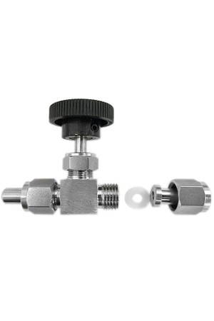 Кран игольчатый тонкой настройки AISI 304 SM-SS3008 8 мм (нержавеющая сталь)