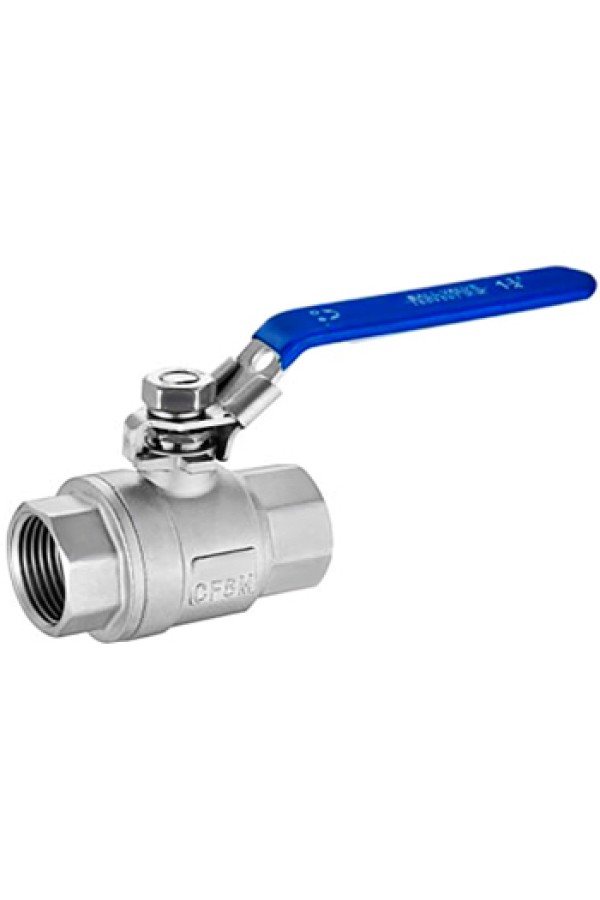 Кран шаровой с замком AISI 304 SM-SB1004 3/4 дюйма F-F (нержавеющая сталь)