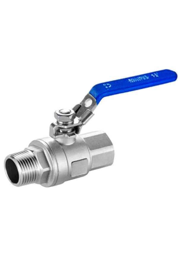 Кран шаровой с замком AISI 304 SM-SB1105 1 дюйм F-M (нержавеющая сталь)
