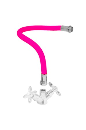 Излив для смесителей SMF-S2018400/RR (тип 1) розовый силиконовый