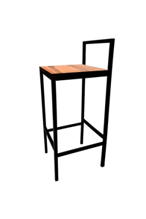 Стул Лофт 950х360х360 муар 9005 Дуб Вотан