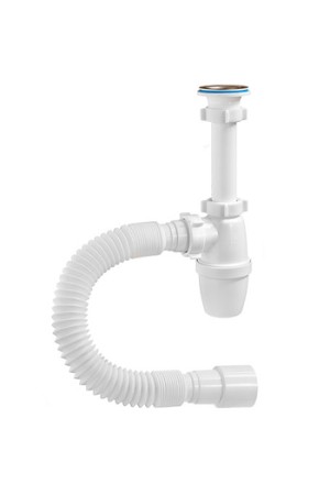 Сифон ORIO А-32059 1-1/4 дюйма х 40 с гибкой трубой 40х40/50 (малый корпус)