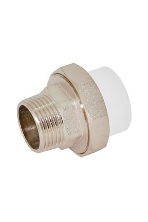 Полипропиленовая разъёмная муфта Американка W-U20M3 20 мм х 3/4 дюйма M