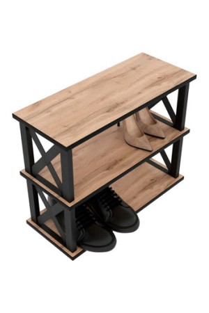 Обувница Лофт 600х250х490 муар 9005 Дуб Вотан