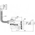 Сифон для ванны ВИР Пласт 'УНИВЕРСАЛ' 247-60 с автоматическим сливом
