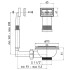 Выпуск в мойку с переливом АНИ N305 3-1/2 дюйма