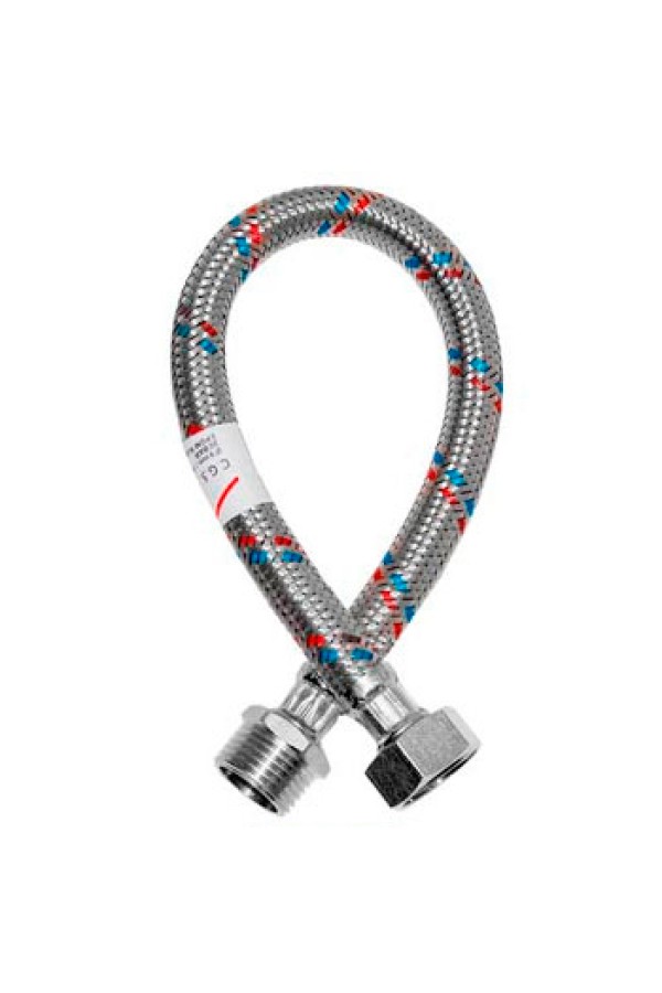 Гибкая подводка для воды FLEXITUB 1/2 дюйма 20 см F-M