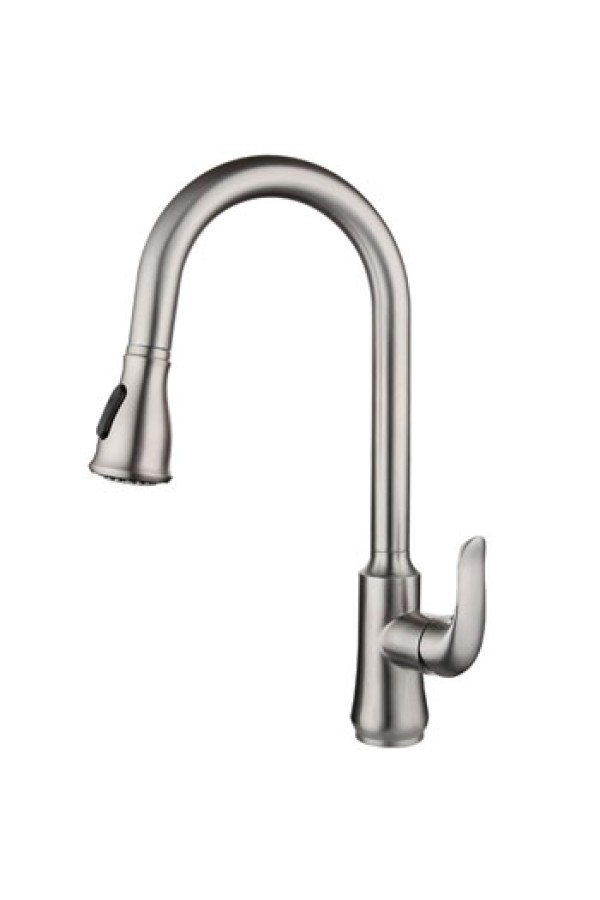 Смеситель для кухни с выдвижной лейкой MATRIX SMF-363877 (нержавеющая сталь)