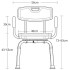 Стул для ванной/душа с регулировкой высоты и вращением на 360° SM-1301A