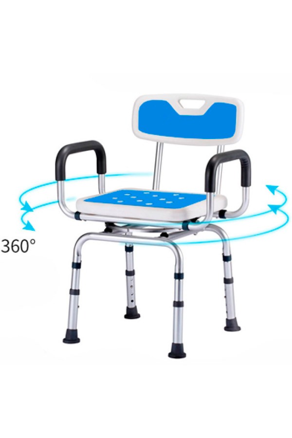 Стул для ванной/душа с регулировкой высоты и вращением на 360° SM-1301A