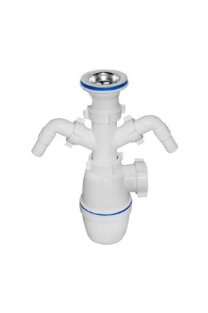 Сифон с двойным отводом ORIO А-4006 1-1/2 дюйма х 40