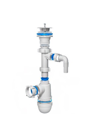 Сифон АНИ С0300 1-1/2 дюйма х40 с отводом