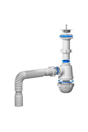 Сифон АНИ ГРОТ A0505 1-1/2 дюйма х40