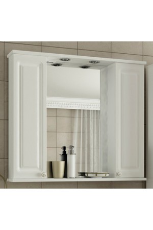 Зеркало-шкаф для ванной 'НАТАЛИЯ 80' с подсветкой