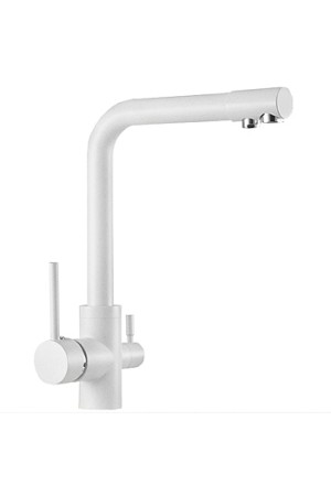 Смеситель для кухни MATRIX SMF-323607/WT белый (2 in 1) для подключения фильтра питьевой воды