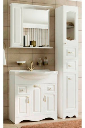 Зеркало-шкаф для ванной 'НАТАЛИЯ 55' левое