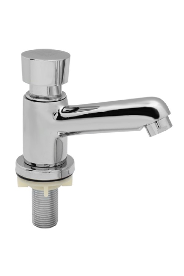 Смеситель нажимной для раковины с таймером MATRIX 'TEMPOR' SMT-1030 (один вход для воды)