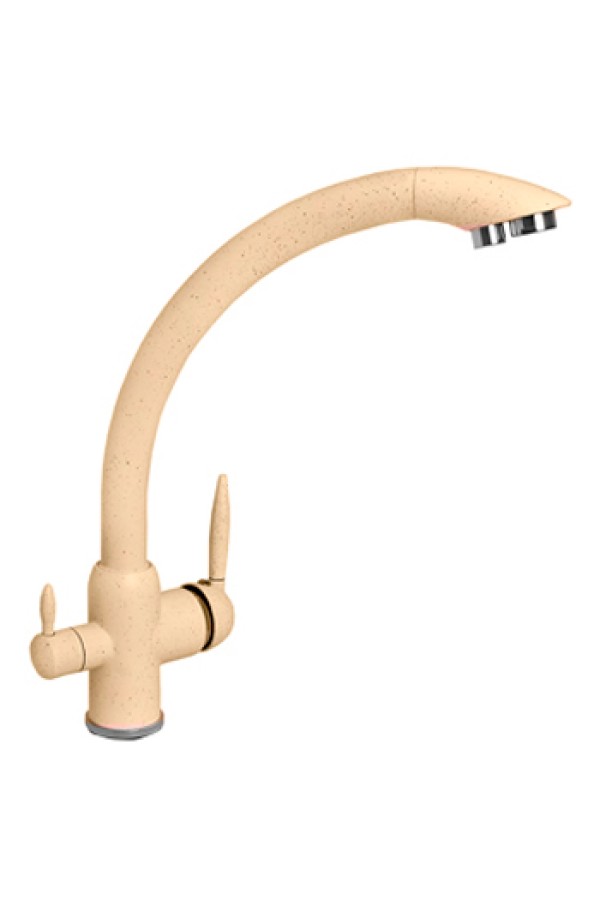 Смеситель для кухни MATRIX SMF-323707/KK персик (2 in 1) для подключения фильтра питьевой воды