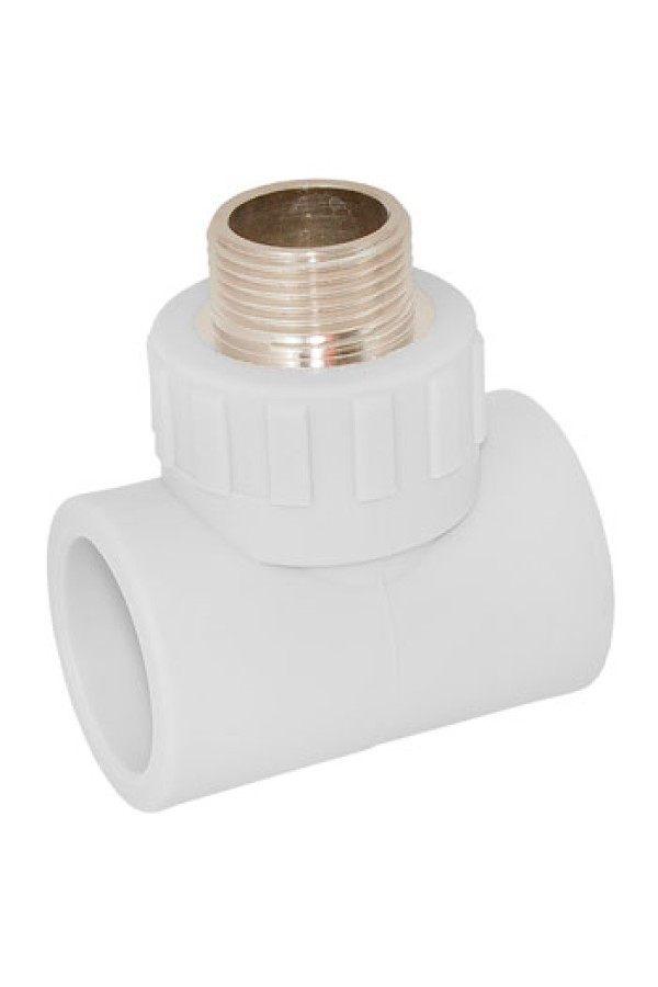 Полипропиленовый тройник ST W-T25M425 25 мм х 3/4 дюйма M
