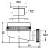 Сифон для душевого поддона ВИР Пласт 30980685 1-1/2 дюйма