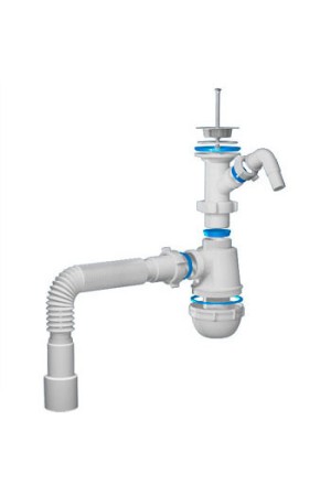 Сифон с отводом для стиральной машины АНИ ГРОТ A2015 1-1/2 дюйма х40