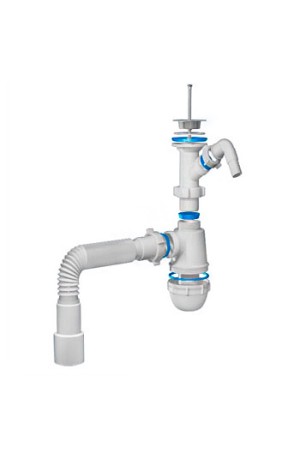 Сифон АНИ C1315 1-1/4 дюйма х40/50 с отводом