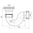 Сифон для душевого поддона АНИ Е110 1-1/2 дюйма х40