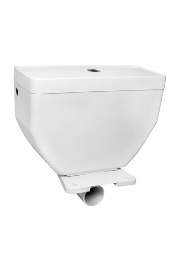 Сливной бачок пластиковый БУ 10 на унитаз с арматурой тип 3 с полкой