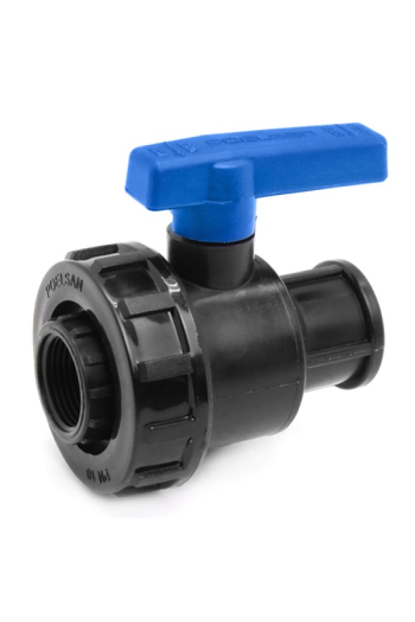 Кран шаровой ПНД 3/4 дюйма F-F