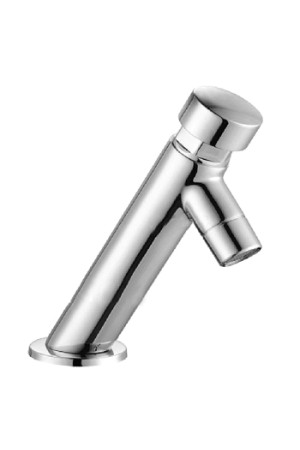 Смеситель нажимной для раковины с таймером MATRIX 'TEMPOR' SMT-2300 (один вход для воды)