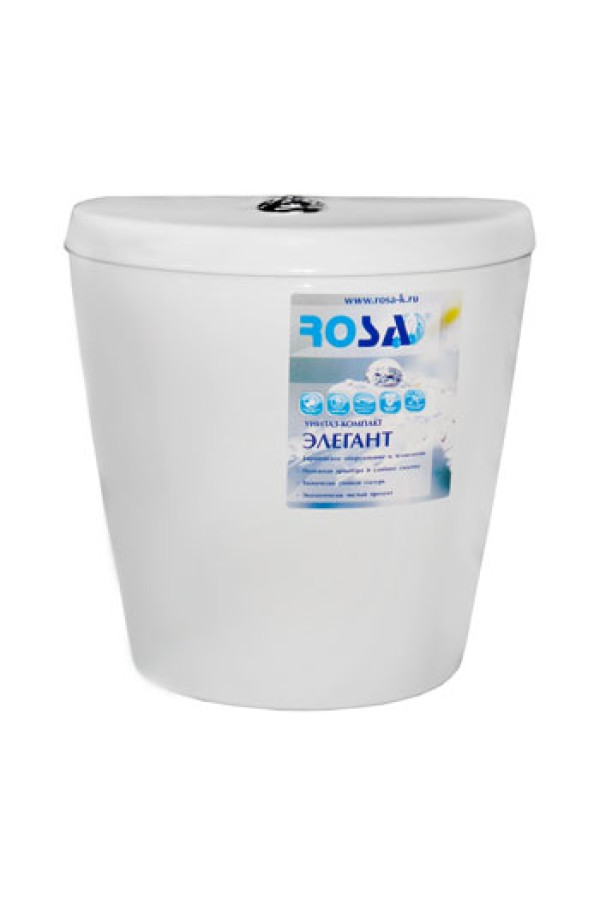 Сливной бачок с арматурой ROSA 'ЭЛЕГАНТ'белый