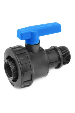 Кран шаровой ПНД 3/4 х 1 дюйм F-M