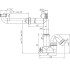 Сифон АНИ F5320 1-1/4 дюйма х 40 с отводом