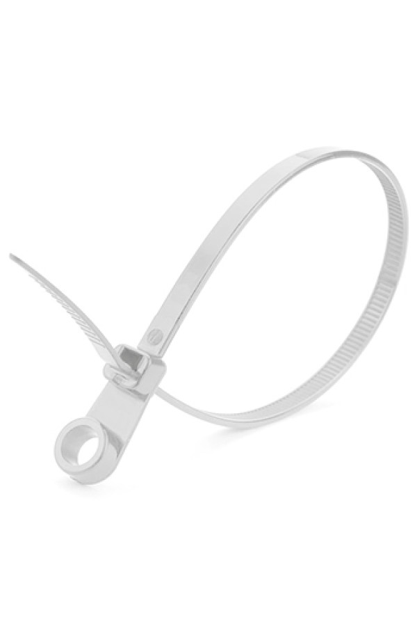 Стяжки нейлоновые SM-CT2420W 4х200 под саморез 100 шт., белые