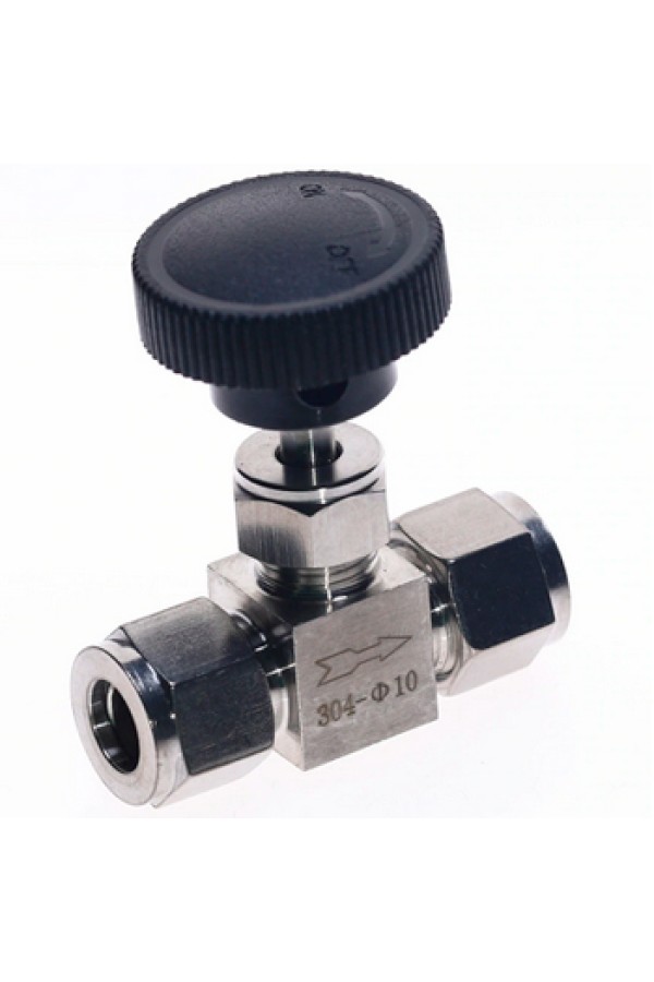 Кран игольчатый тонкой настройки AISI 304 SM-SS3106 6 мм (нержавеющая сталь)