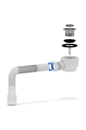 Сифон для душевого поддона АНИ Е415 СLS 1-1/2 дюйма х50/60 клик-клак