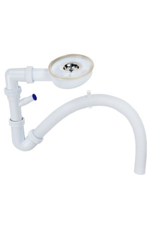 Сифон для раковины 'ПИЛОТ' над стиральной машиной