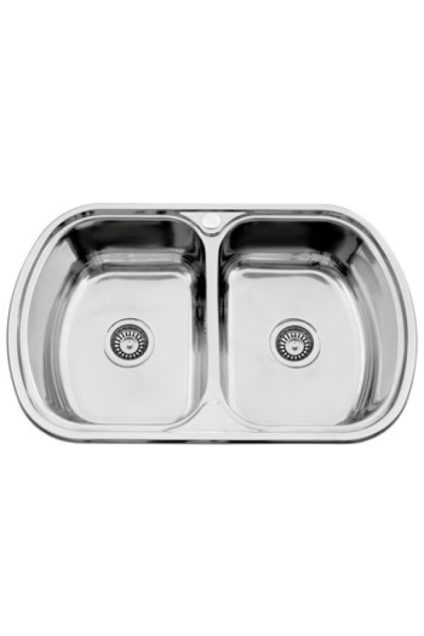 Мойка из нержавейки врезная LEGENDA S7749P (77х49 см) 0,7 мм