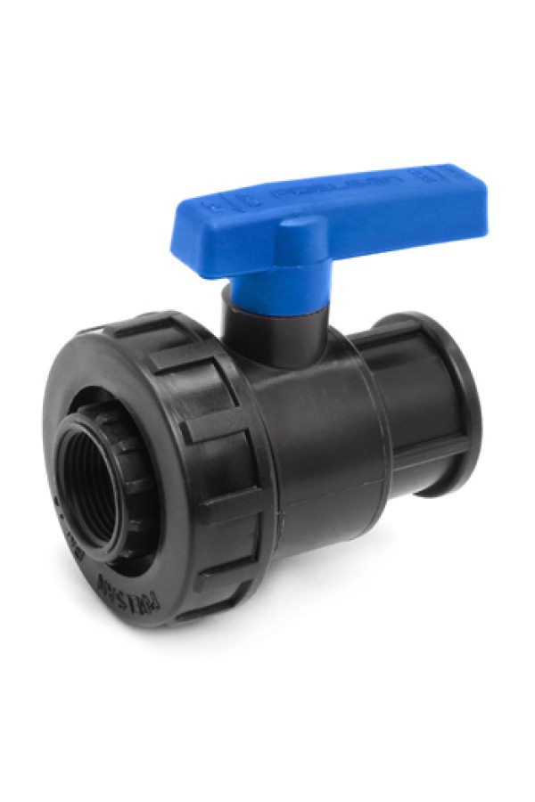 Кран шаровой ПНД 3/4 х 1 дюйм F-F