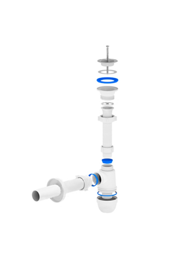 Сифон АНИ ВМ1003 1-1/4 дюйма с прямой трубой 32