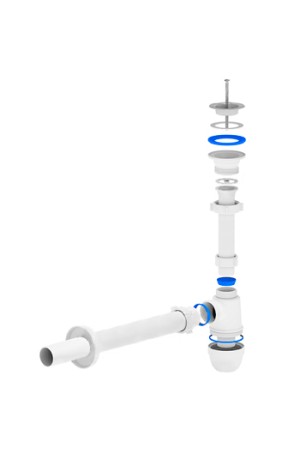 Сифон АНИ C2004 1-1/4 дюйма с прямой трубой 40