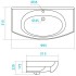 Раковина мебельная САНТЕК 'ЭНИГМА 100'