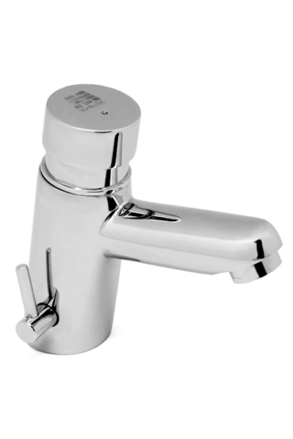 Смеситель нажимной для раковины с таймером MATRIX 'TEMPOR' SMT-1021 (два входа для воды)