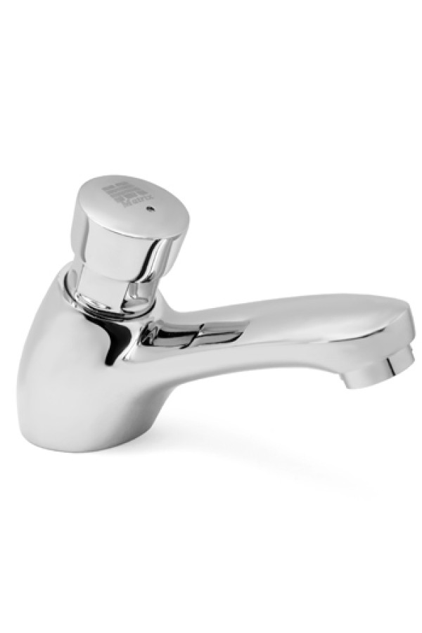 Смеситель нажимной для раковины с таймером MATRIX 'TEMPOR' SMT-1002 (один вход для воды)